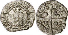Alfons III (1327-1336). Barcelona. Òbol. (Cru.V.S. 368) (Cru.C.G. 2186). Rara. 0,44 g. MBC/MBC+.