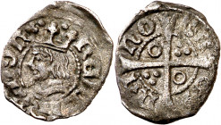 Ferran II (1479-1516). Barcelona. Diner. (Cru.V.S. 1163 var) (Cru.C.G. 3085b var). Cospel irregular. Ex Áureo 07/11/2007, nº 167. Rara. 0,67 g. (MBC+)...