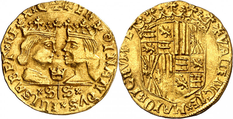 Ferran II (1479-1516). València. Ducat. (Cru.V.S. 1199 var) (Cru.C.G. 3115g var)...