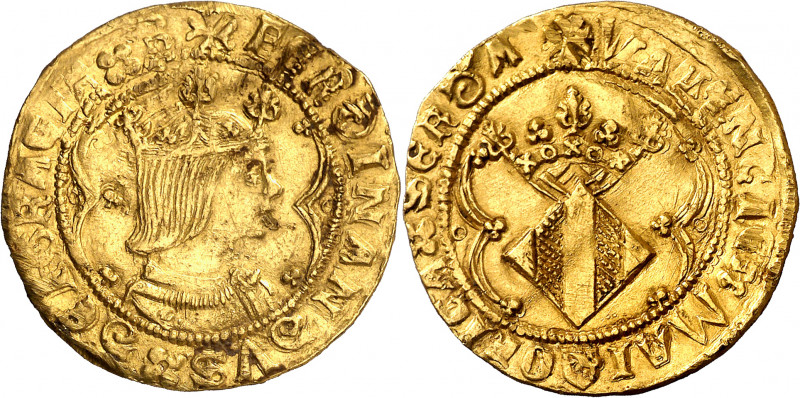 Ferran II (1479-1516). València. Doble ducat. (Cru.V.S. 1207 var) (Cru.C.G. 3109...