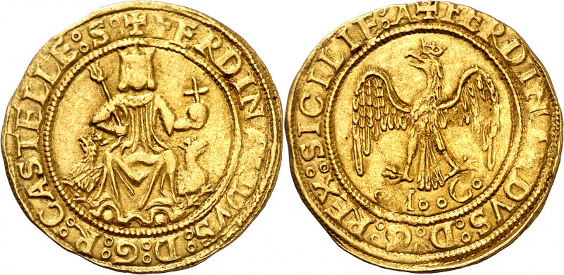 Ferran II (1479-1516). Sicília. Águila o trionfo. (Cru.V.S. 1226) (Cru.C.G. 3134...