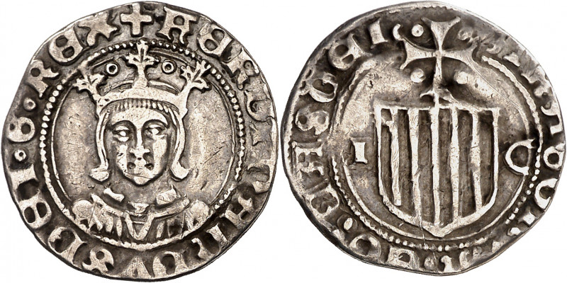 Ferran II (1479-1516). Zaragoza. Medio real. (Cru.V.S. 1305) (Cru.C.G. 3205). At...