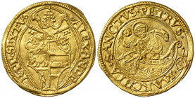 s/d. Papa Alejandro VI (1492-1503) (el valenciano Roderic de Borja). Ancona. A en lágrima invertida superada de cruz (Antonio Migliori). Florí de camb...