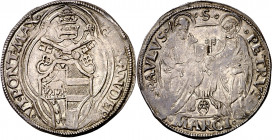 s/d. Papa Alejandro VI (1492-1503) (el valenciano Roderic de Borja). Ancona. A en lágrima invertida superada de cruz (Antonio Migliori). Gros. (Cru.Co...