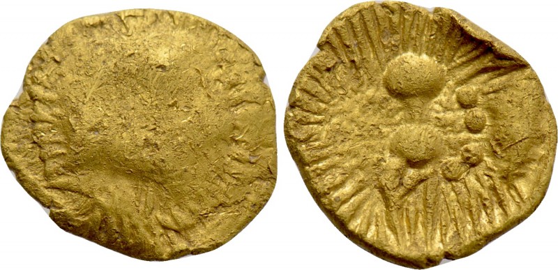 CENTRAL EUROPE. Boii. GOLD 1/8 Stater (2nd-1st centuries BC). "Athena Alkis" typ...