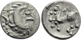 EASTERN EUROPE. Imitations of Philip II of Macedon (2nd-1st centuries BC). "Obol." Mint in the region of Velem, Hungary. "Kapostaler Kleingeld" type.