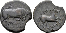 APULIA. Arpi. Ae (Circa 275-250 BC). Poullos, magistrate.