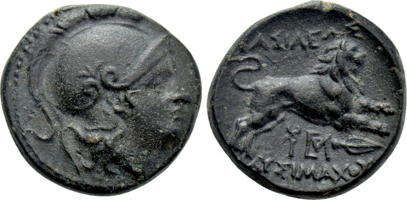 KINGS OF THRACE (Macedonian). Lysimachos (305-281 BC). Ae Unit. Lysimacheia. 
...