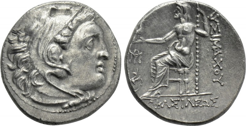 KINGS OF THRACE (Macedonian). Lysimachos (305-281 BC). Drachm. 'Teos'. 

Obv: ...