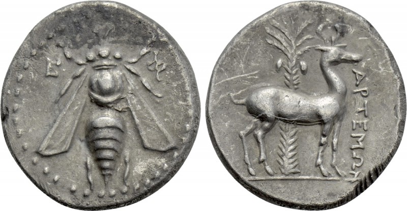 IONIA. Ephesos. Drachm (Circa 202-150 BC). Artemon, magistrate. 

Obv: Ε - Φ. ...