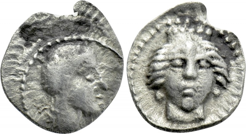 SAMARIA? Obol (4th century BC). 

Obv: Bearded head right, wearing headdress....