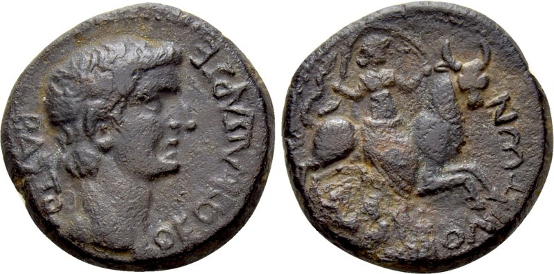 MACEDON. Amphipolis. Divus Augustus (Died 14). Ae. Struck under Tiberius. 

Ob...