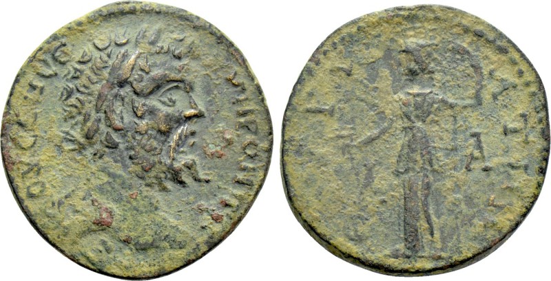 MESSENIA. Thuria. Septimius Severus (193-211). Ae Assarion. 

Obv: [...]OV CЄΠ...