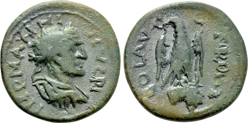 TROAS. Alexandria. Maximinus Thrax (235-238). Ae As. 

Obv: IMP MAXIMIИVƧ PI. ...