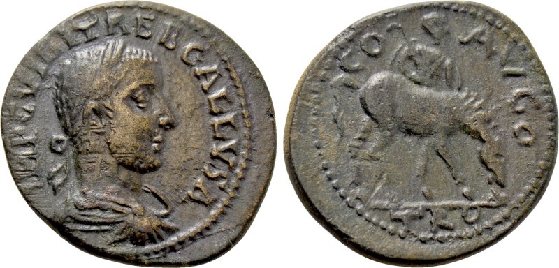 TROAS. Alexandria. Trebonianus Gallus (251-253). Ae As. 

Obv: IMP C VIBI TREB...