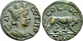 TROAS. Alexandria. Pseudo-autonomous. Time of Trebonianus Gallus (251-253). Ae As.