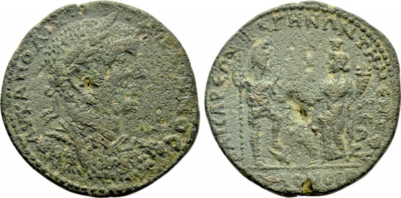 LYDIA. Bagis. Gallienus (253-268). Ae Medallion. Homonoia issue with Temenothyra...