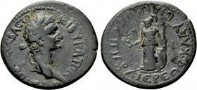 PHRYGIA. Cibyra. Domitian (81-96). Ae. Klau. Bias, high priest.