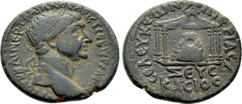 SELEUCIS & PIERIA. Seleucia Pieria. Trajan (98-117). Ae. 

Obv: ΑVΤΟΚΡ ΚΑΙ ΝЄΡ...