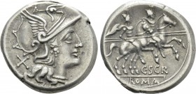 C. SCRIBONIUS. Denarius (154 BC). Rome.
