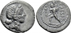 JULIUS CAESAR. Denarius (48-47 BC). Military mint traveling with Caesar in North Africa.