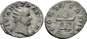 DIVUS VESPASIAN (Died 79). Antoninianus. Struck under Trajanus Decius.