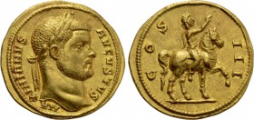 MAXIMIANUS HERCULIUS (First reign, 286-305). GOLD Aureus. Cyzicus.