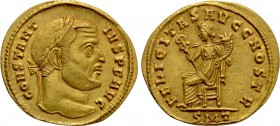 CONSTANTIUS I (305-306). GOLD Aureus. Ticinum.