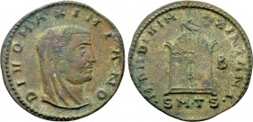 DIVUS GALERIUS (Died 311). Follis. Thessalonica. Struck under Licinius I.