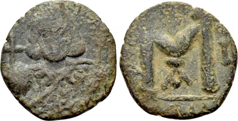 PHILIPPICUS (BARDANES) (711-713). Follis. Constantinople. Dated RY 1 (711/2). 
...