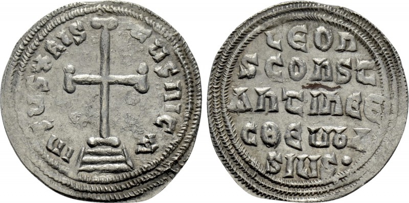 LEO III THE ISAURIAN with CONSTANTINE V (717-741). Miliaresion. Constantinople. ...