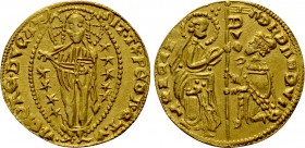 ITALY. Venice. Andrea Dandulo (1343-1354). GOLD Zecchino. Imitative issue struck by the Crusaders.