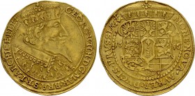 GERMANY. Brandenburg. Georg Wilhelm (1619-1640). GOLD Ducat (1635-DK). Königsberg.