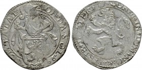 ITALY. Tassarolo. Filippo Spinola (1616-1688). Tallero da 96 soldi. Imitating Lion Dollar or Leeuwendaalder of the Netherlands.
