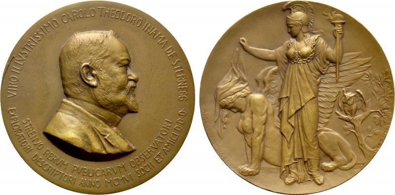 GERMANY. Karl Theodor (1843-1908). Ae Medal. By Eisenmenger und Schwerdtner. Com...