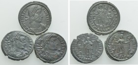 3 Maiorinae of Vetranio and Constantius.