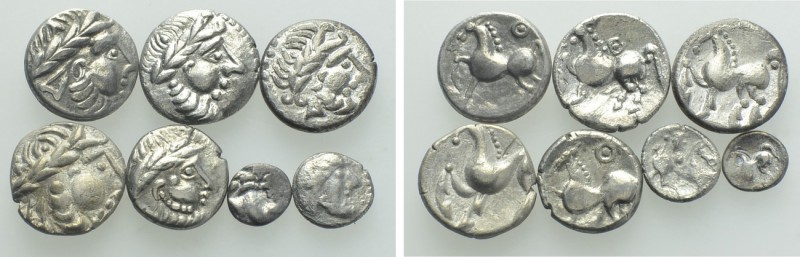 7 Celtic Coins. 

Obv: .
Rev: .

. 

Condition: See picture.

Weight: g...