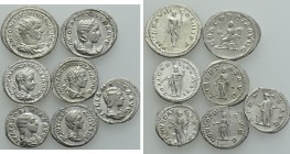 7 Roman Silver Coins.