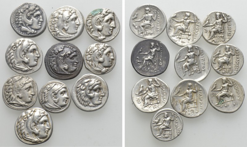 10 Drachms of Alexander the Great and Others. 

Obv: .
Rev: .

. 

Condit...