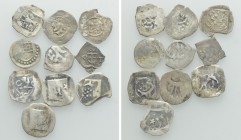 10 German and Austrian Medieval Coins.