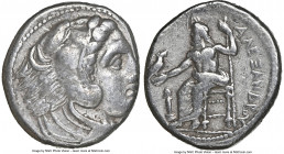 MACEDONIAN KINGDOM. Alexander III the Great (336-323 BC). AR tetradrachm (25mm, 16.99 gm, 4h). NGC VF 3/5 - 4/5. Lifetime issue of 'Amphipolis', ca. 3...