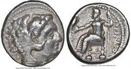 MACEDONIAN KINGDOM. Alexander III the Great (336-323 BC). AR tetradrachm (23mm, 17.09 gm, 4h). NGC Choice Fine 5/5 - 4/5. Lifetime issue of Tarsus, ca...