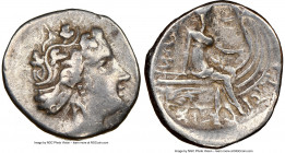 EUBOEA. Histiaea. Ca. 3rd-2nd centuries BC. AR tetrobol (15mm, 1h). NGC VF. Head of nymph right, wearing vine-leaf crown, earring and necklace / IΣTI-...