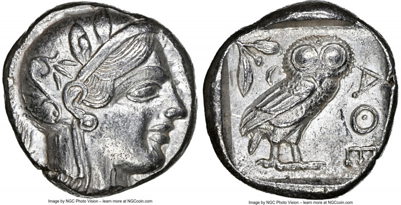 ATTICA. Athens. Ca. 440-404 BC. AR tetradrachm (23mm, 17.16 gm, 1h). NGC Choice ...