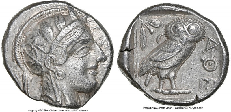 ATTICA. Athens. Ca. 440-404 BC. AR tetradrachm (24mm, 17.13 gm, 10h). NGC Choice...