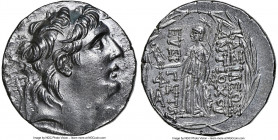 SELEUCID KINGDOM. Antiochus VII Euergetes (Sidetes) (138-129 BC). AR tetradrachm (28mm, 16.62 gm, 12h). NGC MS 4/5 - 3/5, brushed. Antioch on the Oron...