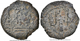 JUDAEA. Roman Procurators. Pontius Pilate (AD 26-36). AE prutah (15mm, 11h). NGC (ungraded) Good. Jerusalem, dated Regnal Year 16 of Tiberius (AD 29/3...