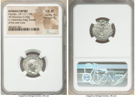 Hadrian (AD 117-138). AR denarius (18mm, 3.25 gm, 6h). NGC Choice XF 4/5 - 4/5. Rome, AD 119-ca. mid AD 120. IMP CAESAR TRAIAN HADRIANVS AVG, laureate...
