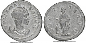 Julia Maesa (AD 218-224/5). AR antoninianus (23mm, 5.26 gm, 11h). NGC Choice XF 5/5 - 3/5. Rome, AD 218-220. IVLIA MAE-SA AVG, draped bust of Julia Do...