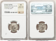 Severus Alexander (AD 222-235). AR denarius (20mm, 3.38 gm, 12h). NGC MS 4/5 - 4/5. Rome, AD 230. IMP SEV ALE-XAND AVG, laureate head of Severus Alexa...